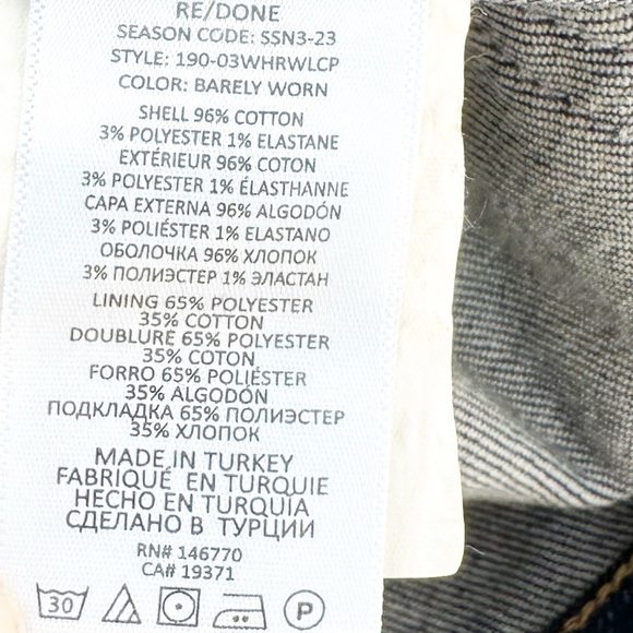 RE/DONE High Rise Wide Leg Cropped Jeans - Picture 10 of 11